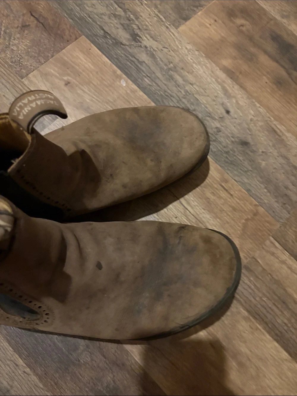 Blundstone Men's Brown Chelsea Work Boots